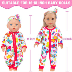ZITA ELEMENT purple flamingo cake jumpsuit for 14-18 inch dolls, standout style.