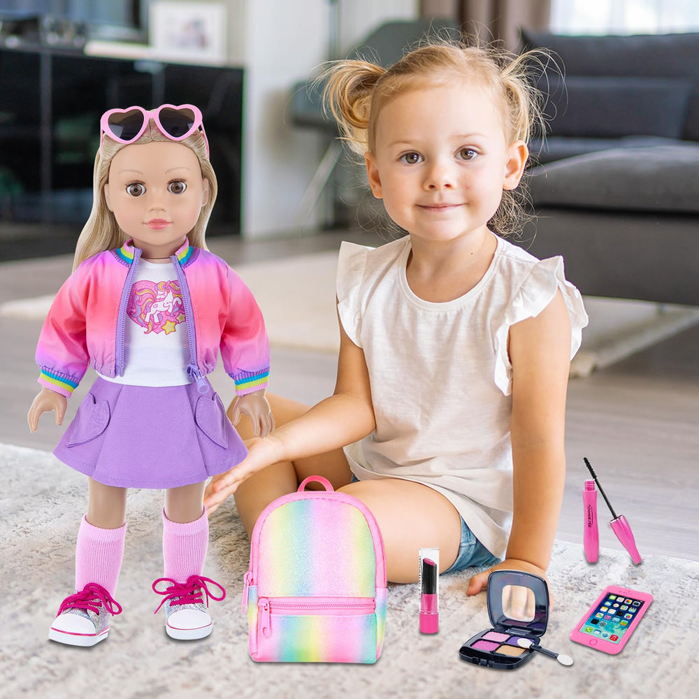 ZITA ELEMENT sunglasses for 18-inch dolls spark playful, sunny-day styling.
