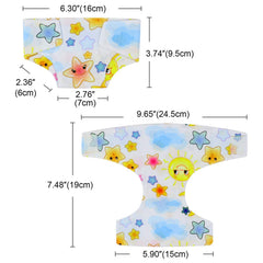 ZITA ELEMENT doll diapers with soft touch fabric and secure closures for little hands