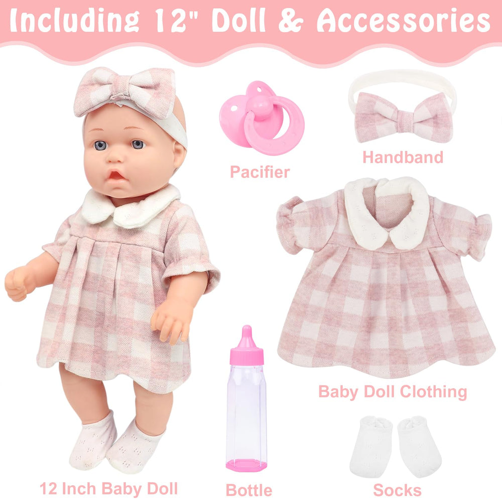 ZITA ELEMENT baby doll socks provide cozy dressing and daily pretend care.