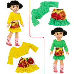 ZITA ELEMENT washable doll clothes stay bright after washing and wear well.