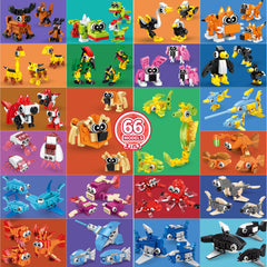 Zitetbolo 3-in-1 animal models with simple instructions for creativity.