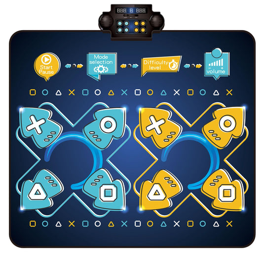 Zitranse 2Player Dance Mat front view for kids dancing fun and active play