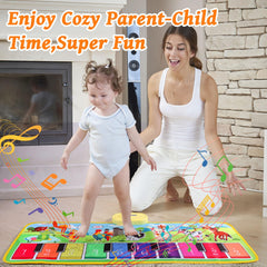 Zitranse Floor Piano Mat with animal sounds invites storytelling at playtime.