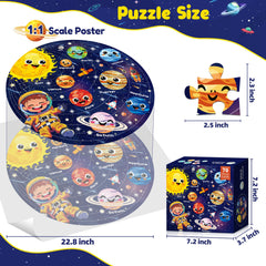 ZIZZ durable blue cardboard puzzle with smooth edges for safe play.