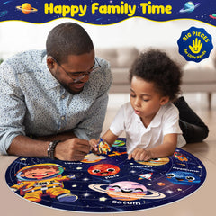 ZIZZ glow-in-the-dark space puzzle sparks nighttime learning and imagination.