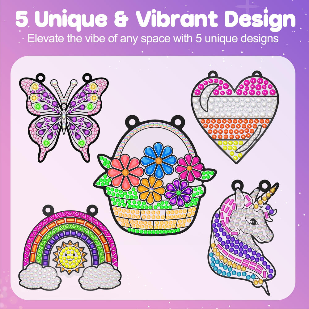 ZIZZ Window Art Suncatcher Unicorn design sparks magical creativity for kids