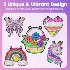 ZIZZ Window Art Suncatcher Unicorn design sparks magical creativity for kids