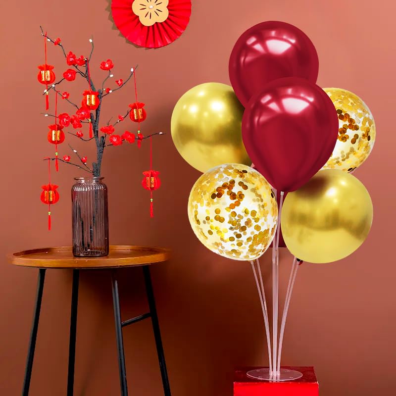 ZJDHPTY gold confetti balloons sparkle for a luxurious touch.