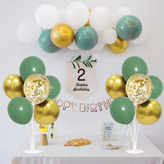 ZJDHPTY 12-inch green balloons inflating to 11 inches