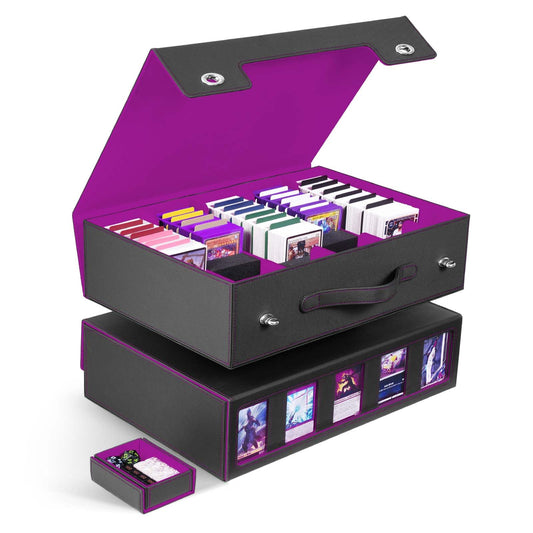 ZLCA 5-row storage box front view with sturdy handle for easy transport.