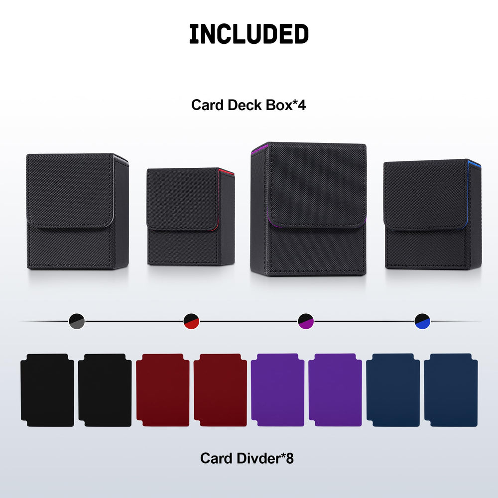 ZLCA card deck box U-shaped opening for easy access
