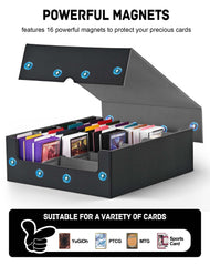 Detachable lid doubles as a playmat for convenient gaming sessions.