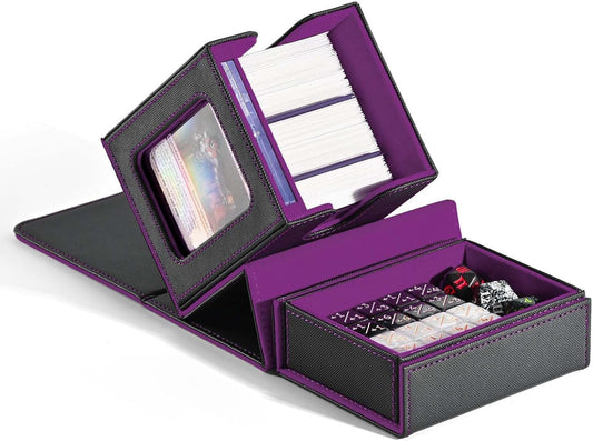 ZLCA MTG Commander Deck Box with a display window shows the Commander during play.