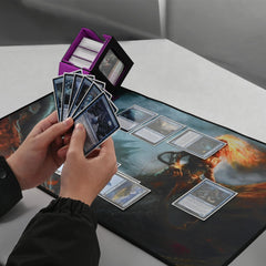 ZLCA MTG Deck Box includes 35PT top loaders for added card protection.