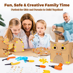 ZLemma 124-piece construction set covers cutting, punching, and assembling in one kit.