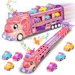 Zlreswer car toy truck for toddlers with bright colors and easy grip.