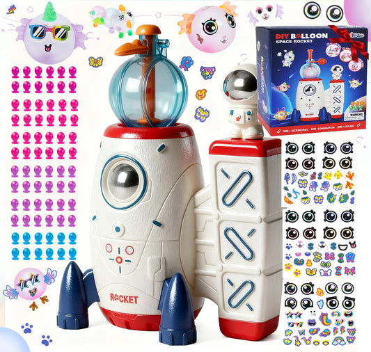 Zlshmoee Space Balloon Craft Kit Pump: easy inflation for kids' projects.