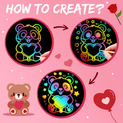 ZMLM rainbow art notebook opened to colorful pages for imaginative drawing practice