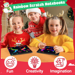 ZMLM Rainbow scratch paper sheets – color reveal on each sheet for bright artwork