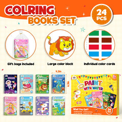 ZMLM water-coloring books using water pens to reveal colors.