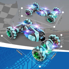 ZMMB LED lights and music enhance the stunt car experience