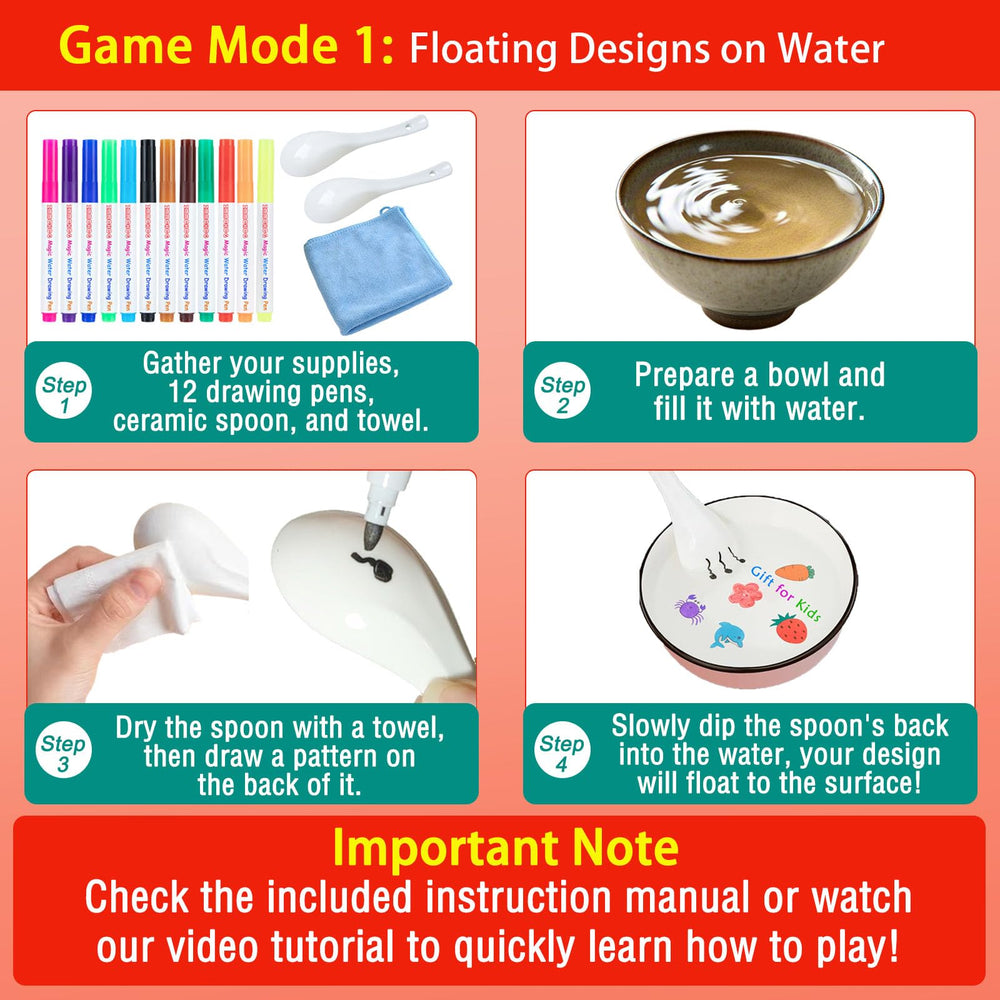 ZMMCHCG DIY art marker kit includes spoons and towel for mess-free craft.