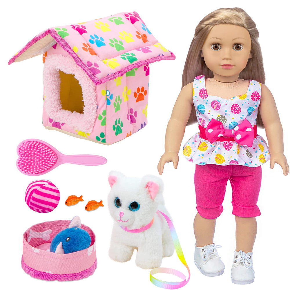 ZNTWEI American Doll Clothes Pet Nest for 18 inch dolls boosts imaginative play