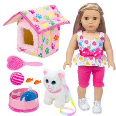 ZNTWEI American Doll Clothes Pet Nest for 18 inch dolls boosts imaginative play