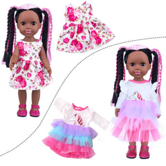 ZNTWEI 14.5-inch doll with camera accessory for pretend photography.