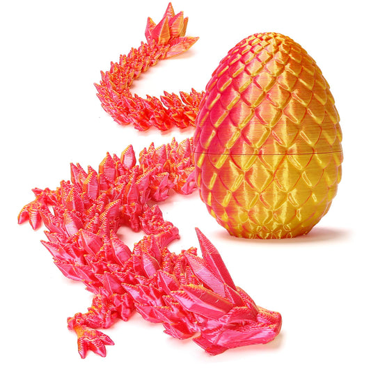 Zobetro dragon-surprise-egg-red exterior displayed as a stylish desk piece