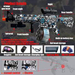ZoffyFabrizio Gel Splat Blaster trigger detail in blue