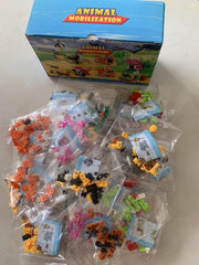 Zofunny mini animal blocks packaged as party favors.
