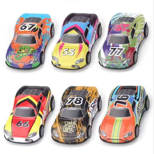 ZOHANINDL pull-back car set action; smooth wheels support easy start for little hands.