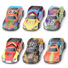ZOHANINDL pull-back car set action; smooth wheels support easy start for little hands.