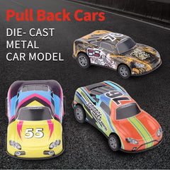 ZOHANINDL pull-back car set packaging; ready for gifting at parties.