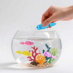 ZOHANINDL Robo Axolotl as a baby pet for kids during water play.
