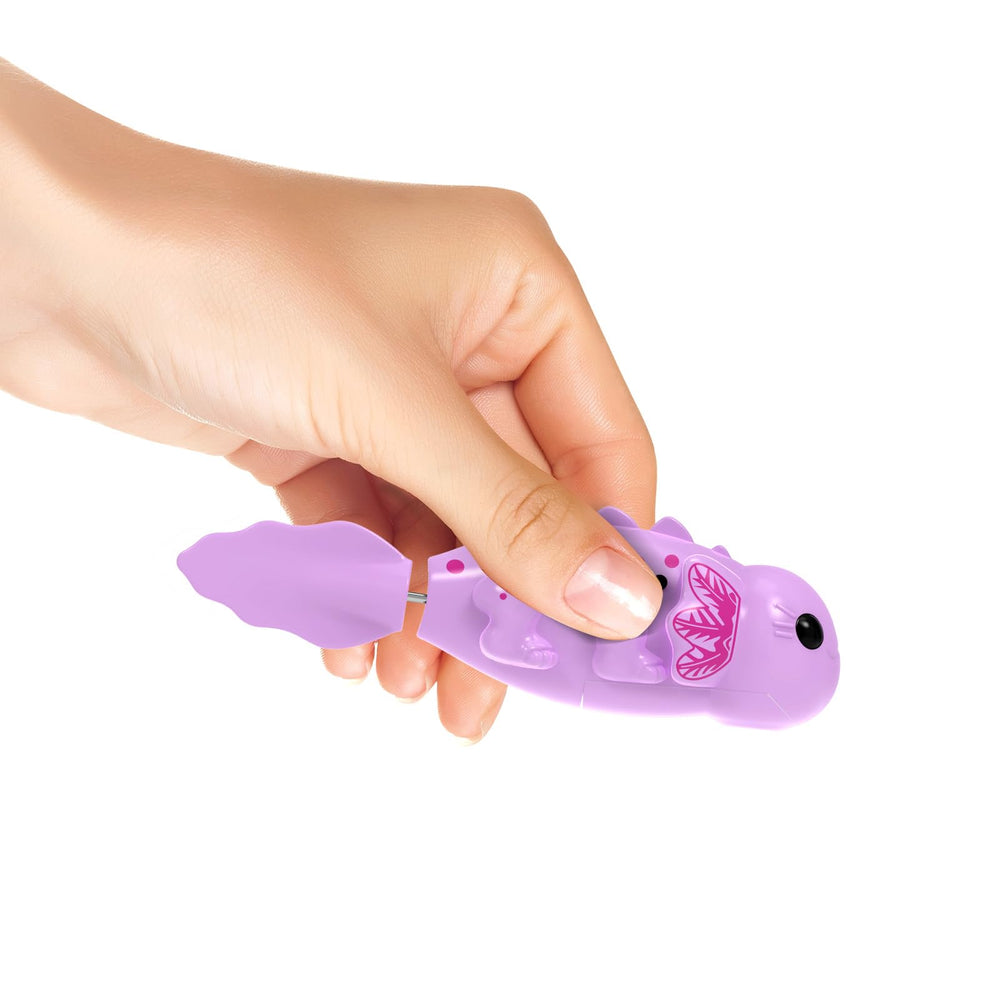 ZOHANINDL Robo Axolotl pink and purple collectible colors expand your robo aquarium.