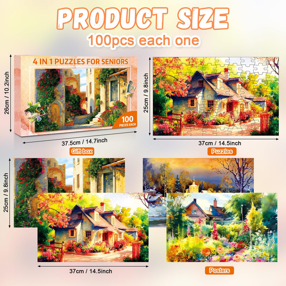 ZOIIWA 1:1 poster included puzzle for guided assembly and reminiscence