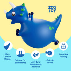 ZOOJOY Dinosaur Hopper bright-colors design encourages cheerful exercise.