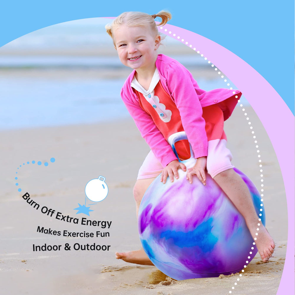 ZOOJOY hopper ball used indoors and outdoors for versatile play.