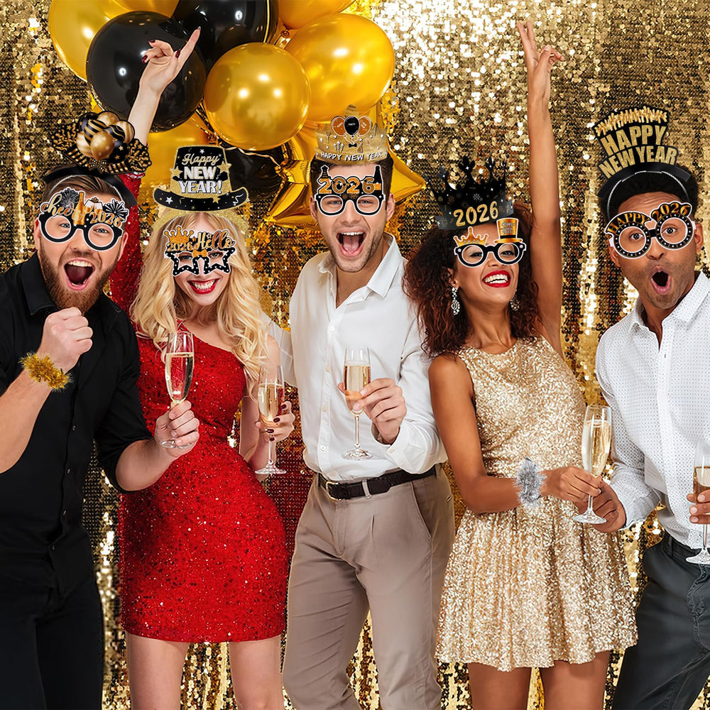 Zoketriton new year photo props setup for memorable moments