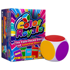 Zombie Ghost Games Color Royale foam die and color cards ready for fast rounds.