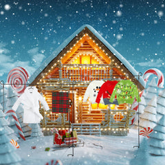 Zomiboo Christmas doll scene setup highlighting outfits and props.