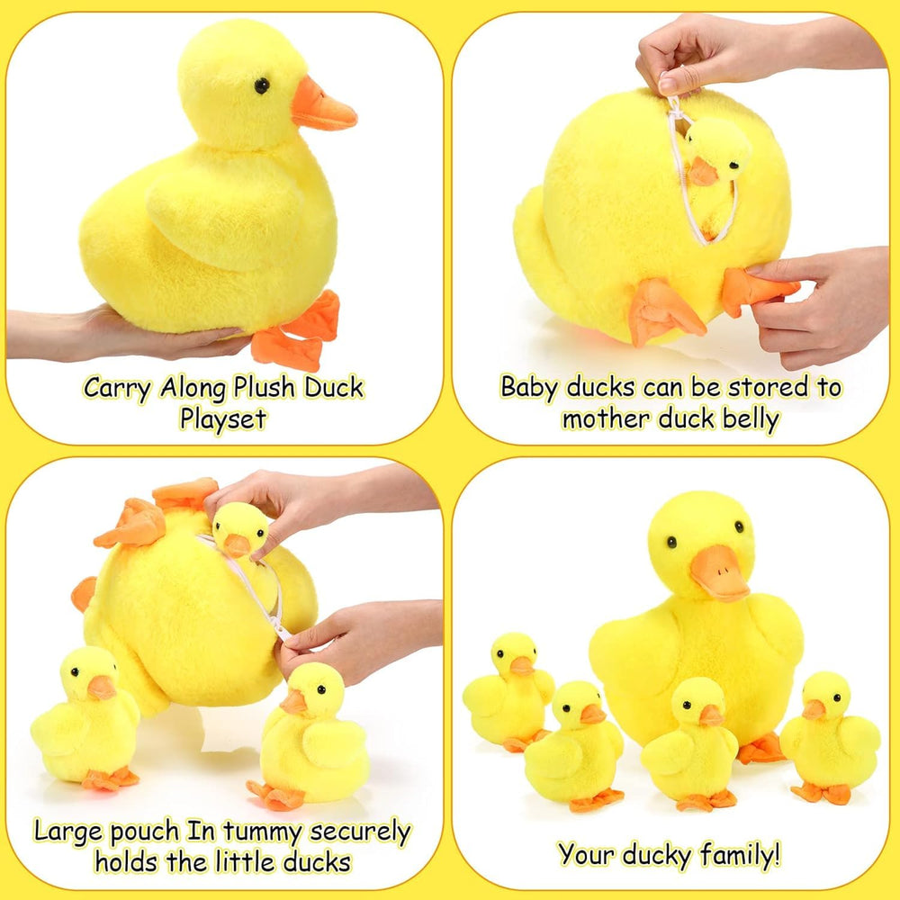 Zomiboo duck set pocket design showcases zip storage for easy cleanup