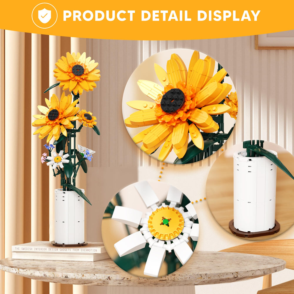 ZONECYTD Close-up of colorful bricks highlights petals and realistic layering