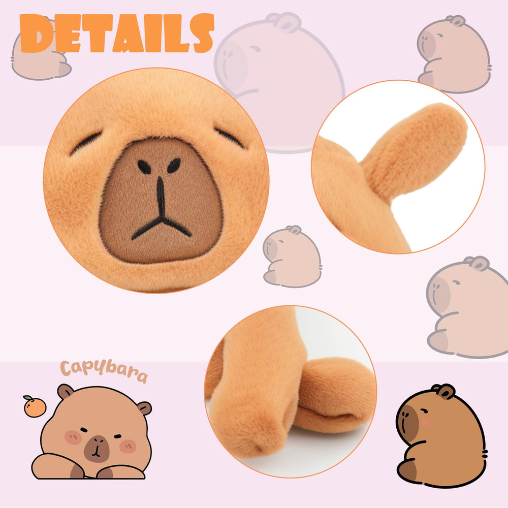 ZONESTA Capybara Hat on adult, cozy warmth with a cute touch.