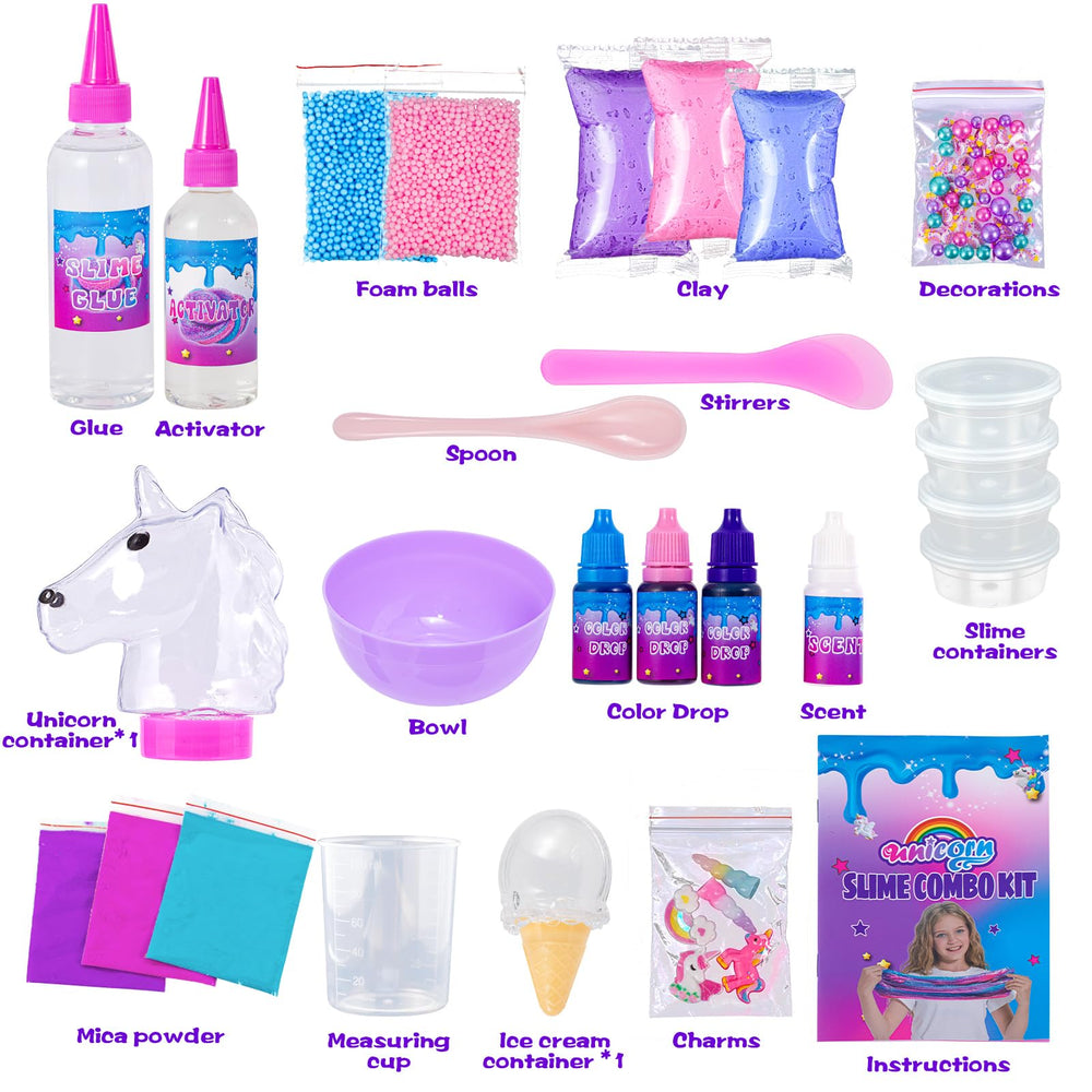 ZOnFRTO Mini Unicorn Slime Kit – crafting activity for group play
