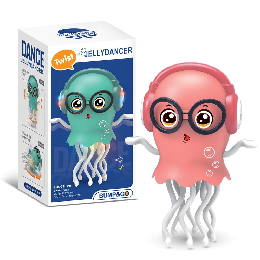 Zonopy Jellydancer front view during Christmas playtime with lights