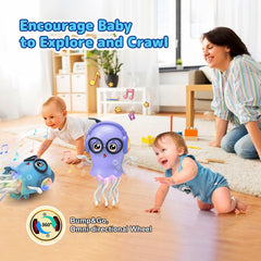 Zonopy Jellydancer tummy time play with engaging visuals